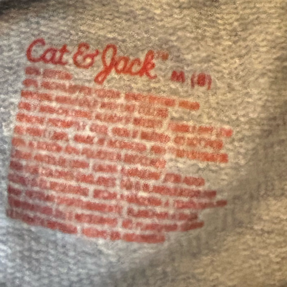 D16.12 Cat & Jack Girls grey shorts, Sz 8 - Picture 3 of 3